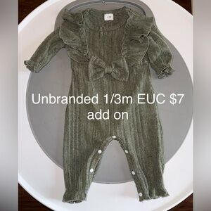 Adorable Green Ruffled Kids One Piece